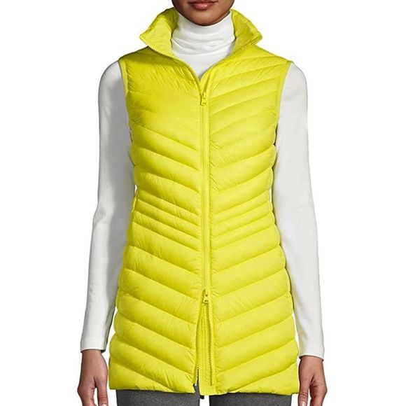 Lands' End Jackets & Coats New Landsend Ultralight Down Packable Long Vest Limelight Medium